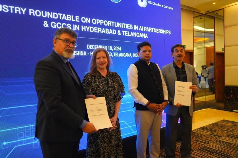 USIBC Signs MOU with Government of Telangana, Hosts AI and GCC Industry Roundtable